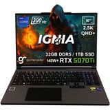 GameRaider IGNIA GR16 Intel Core i9-14900HX 32GB DDR5 1TB SSD RTX 5070Ti 12GB 140W 16 inç 2.5K QHD+ 300Hz FreeDos Gaming Laptop - 1 TB - 32 GB