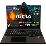GameRaider IGNIA GR16 Intel Core i9-14900HX 64GB DDR5 4TB SSD RTX 5070Ti 12GB 140W 16 inç 2.5K QHD+ 300Hz FreeDos Gaming Laptop - 4 TB - 64 GB