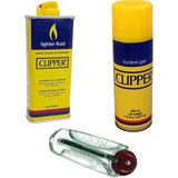 Gamerloot Clipper 133ml Benzin- Clipper 200 Ml Çakmak Gazı Ve 5li Çakmak Taşı
