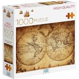 Games Eski Dünya Haritası 1000 Parça 2 2mm Kalınlık 48X68CM Profesyonel Hobi Puzzle Yapboz Serisi