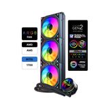 Gametech Hydra AHD360B Argb Aynalı Fan 360MM Sonsuzluk Aynalı Siyah Sıvı Soğutma