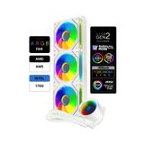 GAMETECH Hydra Beyaz Ahd360mm Isı Dereceli Amd/intel Aynalı Fan Argb Sıvı Soğutma