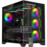Gametech Prime V2 Kumandalı Argb 7X120MM Fanlı 360MM Argb Isı Dereceli Sıvı Soğutmalı Bilgisayar Kasası