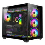 Gametech Prime V2 Tuş Kontrollü Rgb 7x120mm Fan Bilgisayar Kasası