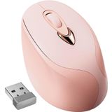 Gamextrem 2.4G USB Şarj Edilebilir Kablosuz Mouse, Sessiz Tıklama - Pembe