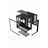 Gaming Boş Kasa Temperli Cam Şeffaf 42x28cm Bilgisayar Kasası 425x280x420mm