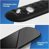 Gaming Klavye Ve Mouse Bilek Destek Seti, Ergopad, Kaymaz Tabanlı, Nefes Alan Kumaş, Ağrı Önleyici (Siyah Destek Seti)