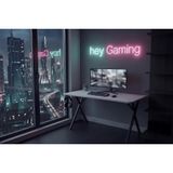 Gaming Oyuncu Masası, Beyaz Siyah, 120 Cm