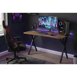 Gaming Oyuncu Masası, Ceviz Siyah, 120 Cm