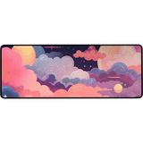 Gaming Oyuncu Xl Mouse Pad Kaydırmaz Dikişli Mousepad 80X30 cm - Karışık - Pembe