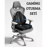 Gaming Set Visco Ortopedik Oturma Minderi ve Bel Destek Yastığı