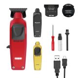 GAMMA+ Boosted Trimmer profesyonel erkek saç/sakal kesme makinesi, döner motorlu, 8.000 devir/dakika, 120 dakika kablosuz çalışma süresi, ayarlanabilir bıçak ağzı 0 boşluk, 3 kapak