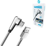 Gammers Powerway Telefon Şarj Data Kablosu Oyuncu Metal Micro Fast Gmx-1 - Siyah