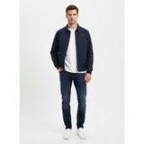 Gamp Gömlek Yaka Bomber Ceket - Lacivert - XL
