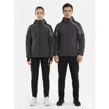 Gamp Unisex Kapüşonlu Parmak Geçmeli Softshell Mont
