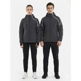 Gamp Unisex Kapüşonlu Parmak Geçmeli Softshell Mont