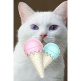 Gampus Dondurma Şeklinde Catnipli Kedi Nanesi Otu, Yenilebilir Oyun Topu Ve Yalama Oyuncağı