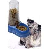 Gampus Hazneli Plastik Kedi-Köpek Mama ve Su Kabı 1,7 Lt Portatif Mama Kabı