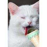 Gampus Kedi Nanesi Dondurma Şekilli İce Cream Oyuncak, Doğal Catnip Otu, Kedi İçin
