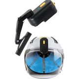Gampus Motor Scooter Kurye Bisiklet Kask Için Şarjlı Silecek Yeni Nesil Tak Çalıştır Yağmur Önleyici - Siyah