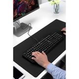 Gampus Siyah Mausepad 90X40 Xl 3 mm Kauçuk Kaymaz Taban Oyuncu Gaming Mouse Pad Masa Boy