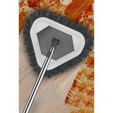 Gampus Teleskopik Saplı 150 cm Üçgen Mop Cam Duvar Tavan Fayans Parke Temizleyici Mop