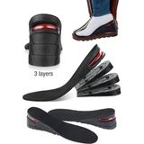 Gampus Unisex 7 cm Tam Boy Uzatıcı Tabanlık Hava Yastıklı Uzatan Ayakkabı Tabanlığı Gizli Topuk Yükselten