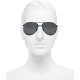 Gampus Vintage Fashion Hafif Unisex Güneş Gözlüğü Güneş Gözlüğü Siyah Çerçeve Oval Mo.11