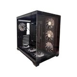 Gamx Puncher 7X12 Fan Rgb Kumandalı Akvaryum Gaming Kasa 600W 80+ - Siyah - 600 W