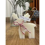Gamy Crafts Dekoratif Yılbaşı Geyik Kokulu Mum - Soya Wax Mum- Geyik Mum - Lavanta