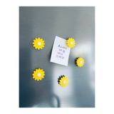 Gamy Crafts Magnet - Buzdolabı Magneti - Buzdolabı Süsü - 5'li Papatya Magnet - Çiçek Magnet - Dekoratif Pano ve Mutfak Süsü