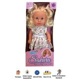 Gamze Oyuncak Sakura Kutulu Türkçe Konuşan Sarı Saçlı Et Bebek Oyuncak (35 CM)