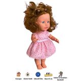 Gamze Oyuncak Sakura Türkçe Konuşan Kahverengi Saçlı Et Bebek Oyuncak (35 CM)