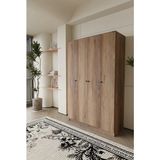 Gani Home GaniHome Linea 4 Kapaklı Gardırop Elbise Dolabı - Ahşap
