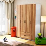 Gani Home GaniHome Samba 4 Kapaklı 2 Çekmeceli Gardırop Elbise Dolabı - Ahşap