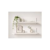 GaniHome Gani Home Vira 2'li Beyaz Duvar Rafı Seti Dekoratif Kitaplık ve Uçan Raf