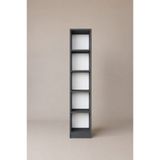 GaniHome Linea Slim Kitaplık 5 Raflı Dar Alan Kitaplığı Modern Çok Amaçlı Raf Salon ve Ofis Kitaplığı