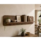 Ganihome Vira Duvar Rafı Dekoratif Ahşap Duvar Rafı Dekoratif Kitaplık