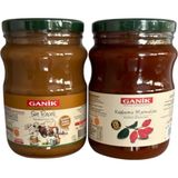 Ganik 1400 gr Süt Reçeli ve 1400 gr Kuşburnu Marmelatı