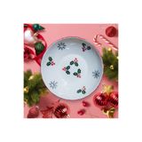 Ganita home Salata Kasesi & Mısır &cips Yeni Yıl Çiçeği Temalı Tabak 25 Cm Yuvarlak yvKs001
