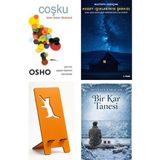 Ganj Kitap Coşku - Içten Gelen Mutluluk - Osho + Kuzey Işıklarının Şarkısı + Telefon Tutucu + Bir Kar Tanesi