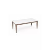Ganni Home Briza Orta Sehpa Krem – Platin Gürgen İskeletli, Geniş Yüzeyli Şık Ve Modern Tasarım