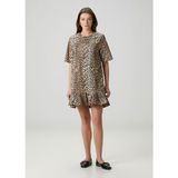 Ganni Leopar Desenli Mini Elbise - 36