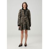 Ganni Leopar Desenli Mini Elbise