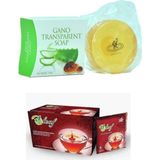 Gano Soap Transparent Sabun Gano Oleaf Rooibos Çay Auroraset