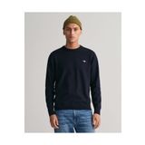 Gant 8030561.433 Lacivert Regular Fit Bisiklet Yaka Erkek Kazak