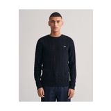 Gant 8050601.433 Lacivert Regular Fit Bisiklet Yaka Erkek Kazak