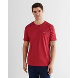 Gant Bisiklet Yaka Erkek Basic T-Shirt - Bordo - M