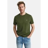 Gant Bisiklet Yaka Erkek Basic T-Shirt - Haki - M