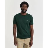 Gant Bisiklet Yaka Erkek Basic T-Shirt - Koyu Yeşil - 2XL